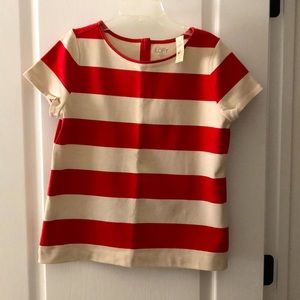 LOFT. Short sleeve knot top.